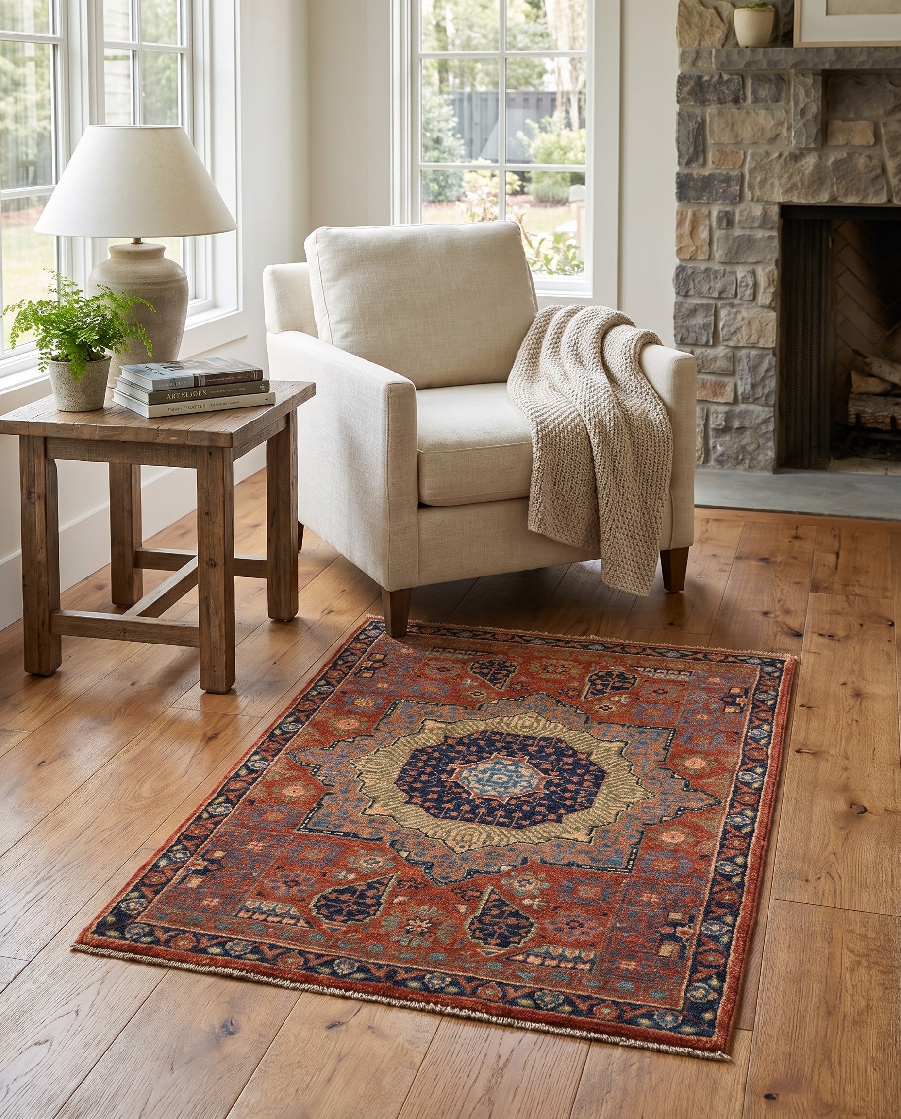 2' 2 x 3' 1 Hand Knotted Modern Ziegler Rug