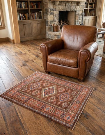 3' 6 x 4' 10 Hand Knotted Kazak Oriental Rug