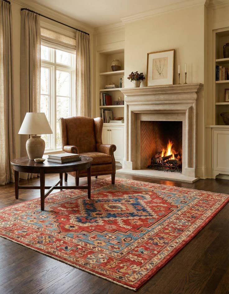 Detail image of 5' x 6' 6 Hand Knotted Ariana Ziegler Rug