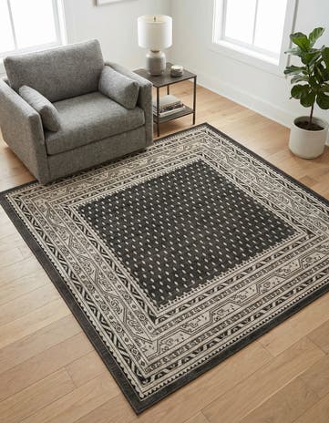 Gray SoHo Square Rug
