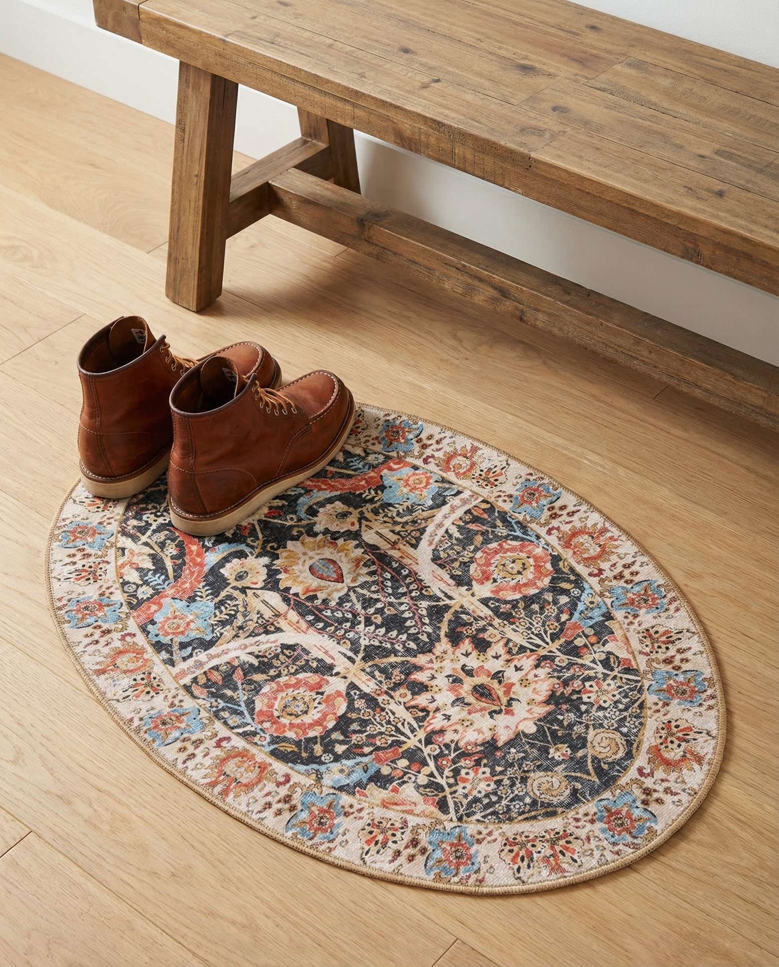 2' x 3' 1 Washable Timeless Oval Rug