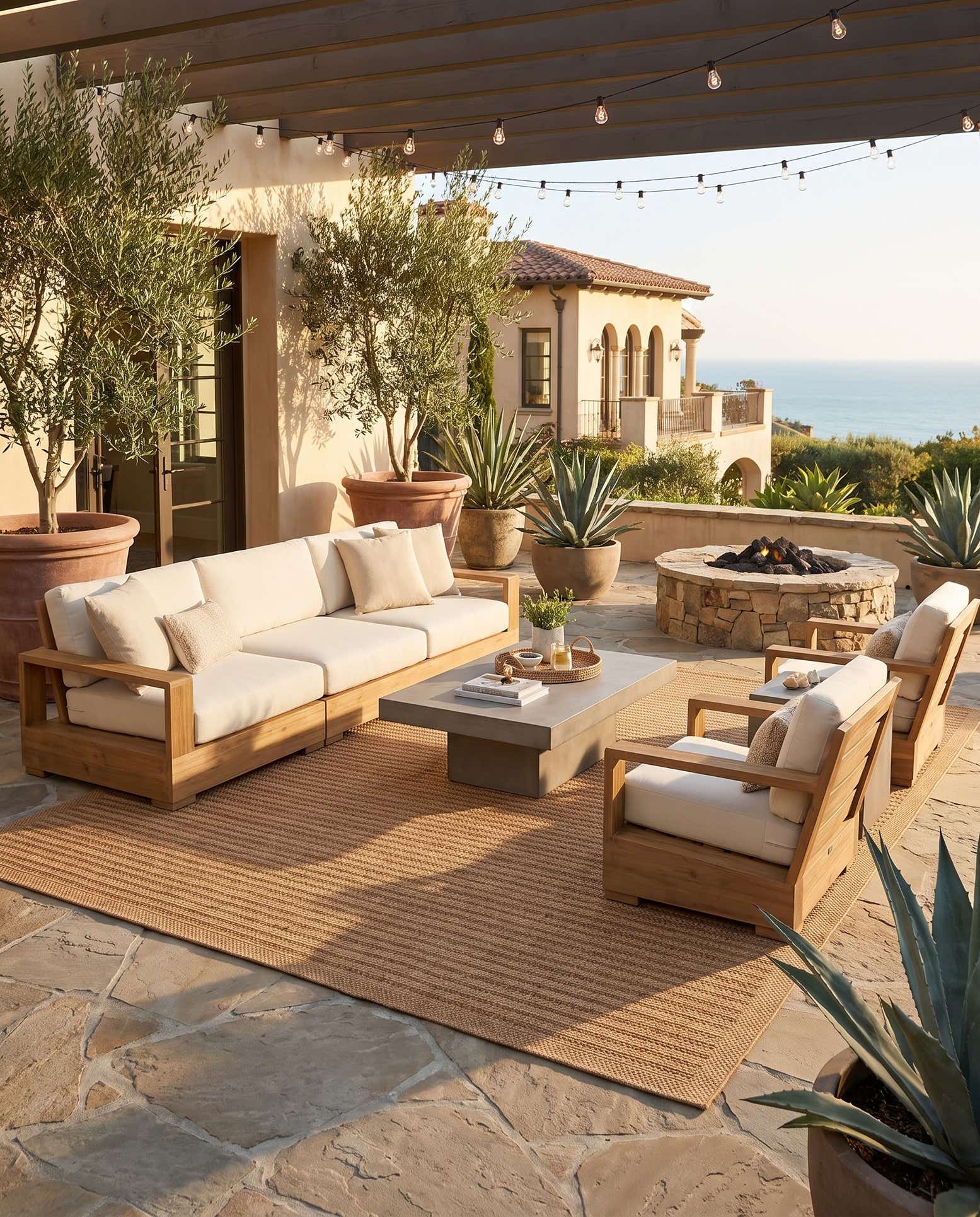 10' x 13' 1 Easy-Clean Border Indoor / Outdoor Rug