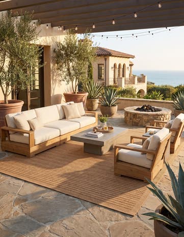 10' x 13' 1 Easy-Clean Border Indoor / Outdoor Rug