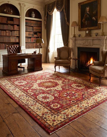 5' 7 x 7' 11 Hand Knotted Mamluk Ziegler Rug