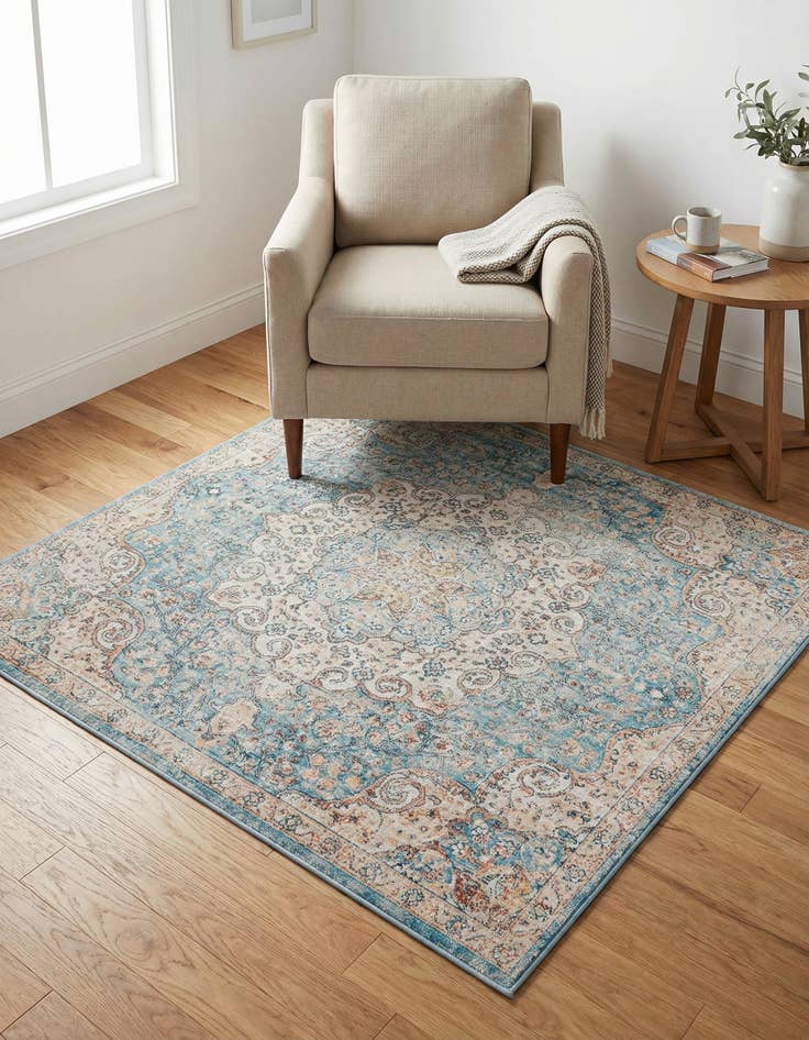 Detail image of 4' x 4' Newport Square Rug