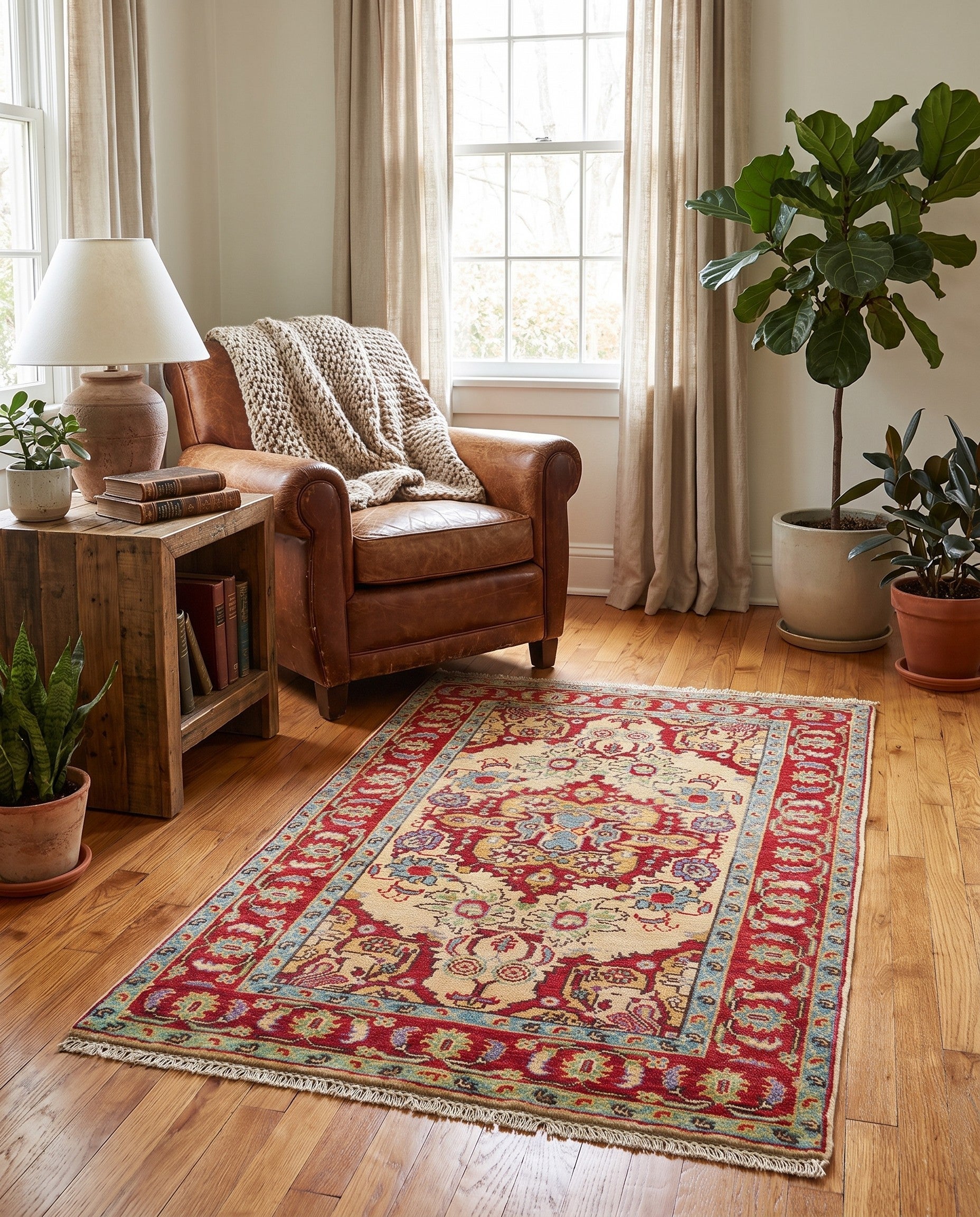 2' 11 x 5' Hand Knotted Kazak Rug