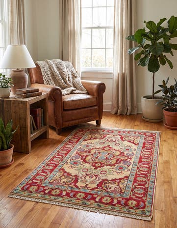 2' 11 x 5' Hand Knotted Kazak Rug