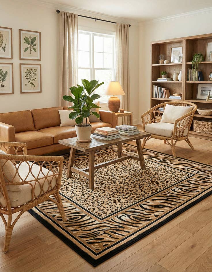 Detail image of 7' 10 x 7' 10 Savannah Square Rug