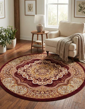 5' 3 x 5' 3 Kamala Washable Round Rug