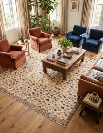 8' 4 x 10' 4 Hand Knotted Darya Wool Rug