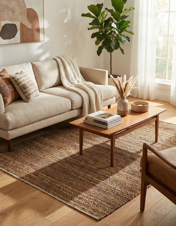 4' 1 x 6' 1 Hand Woven Palm Beach Jute Rug