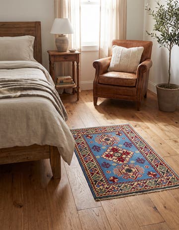 2' x 2' 11 Hand Knotted Kazak Rug
