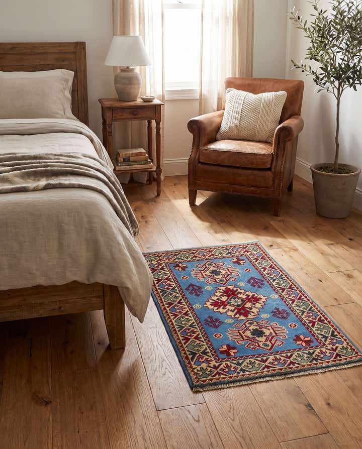2' x 2' 11 Hand Knotted Kazak Rug