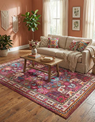 10' 6 x 16' 5 Washable Fleur Rug