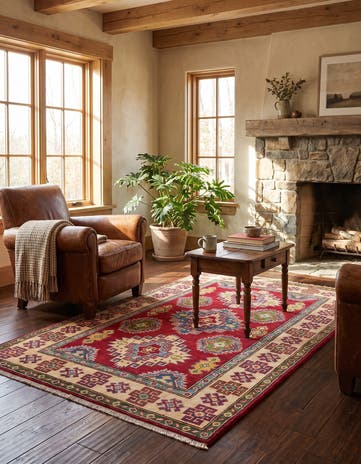 3' 3 x 5' 1 Hand Knotted Kazak Rug