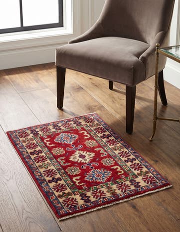 2' x 2' 11 Hand Knotted Kazak Rug