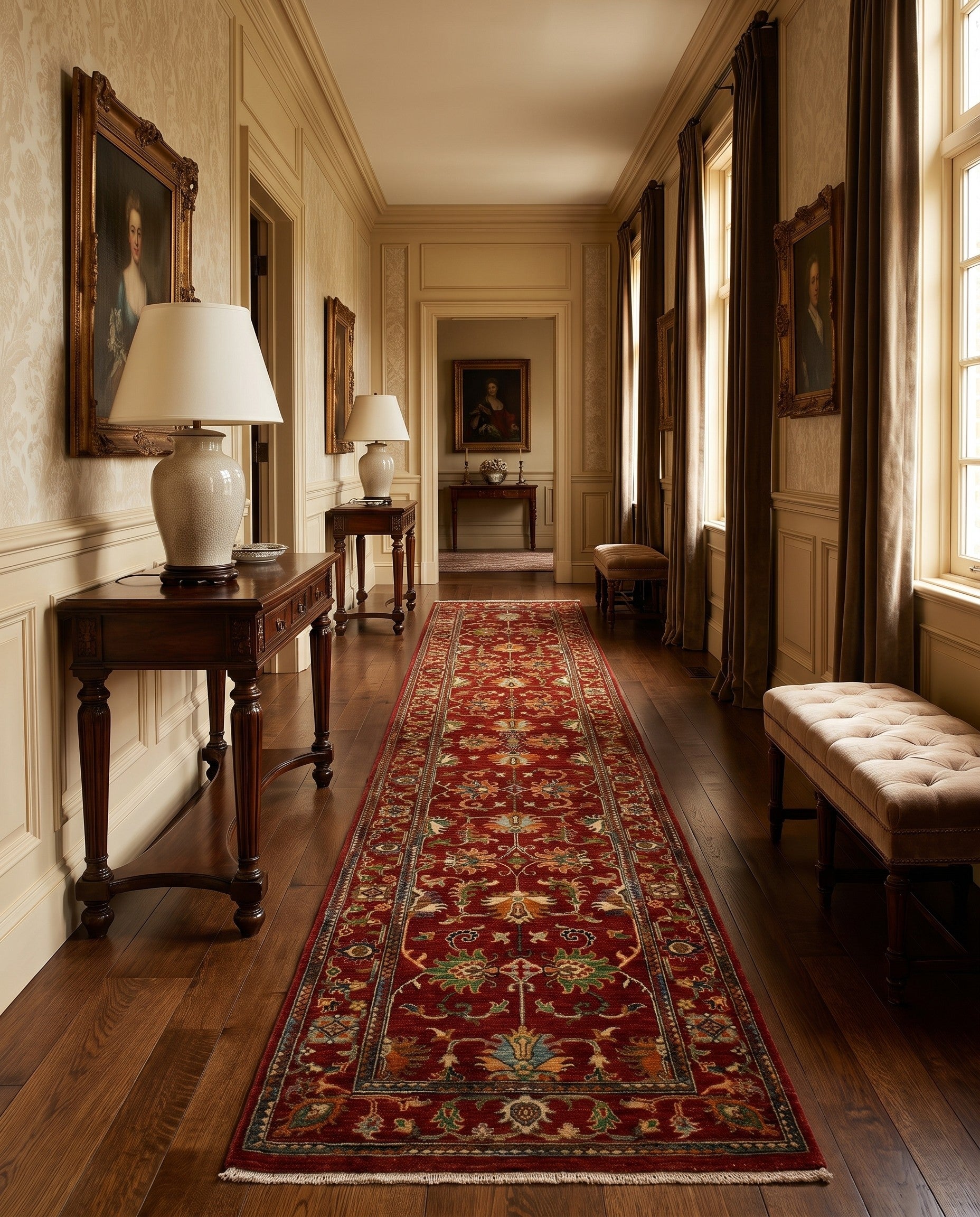 2' 7 x 11' 11 Hand Knotted Ariana Ziegler Runner Rug