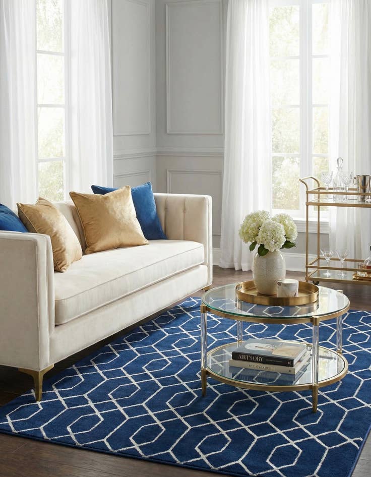 Detail image of 4' x 6'  Marilyn Monroe&trade; Glam Trellis Rug