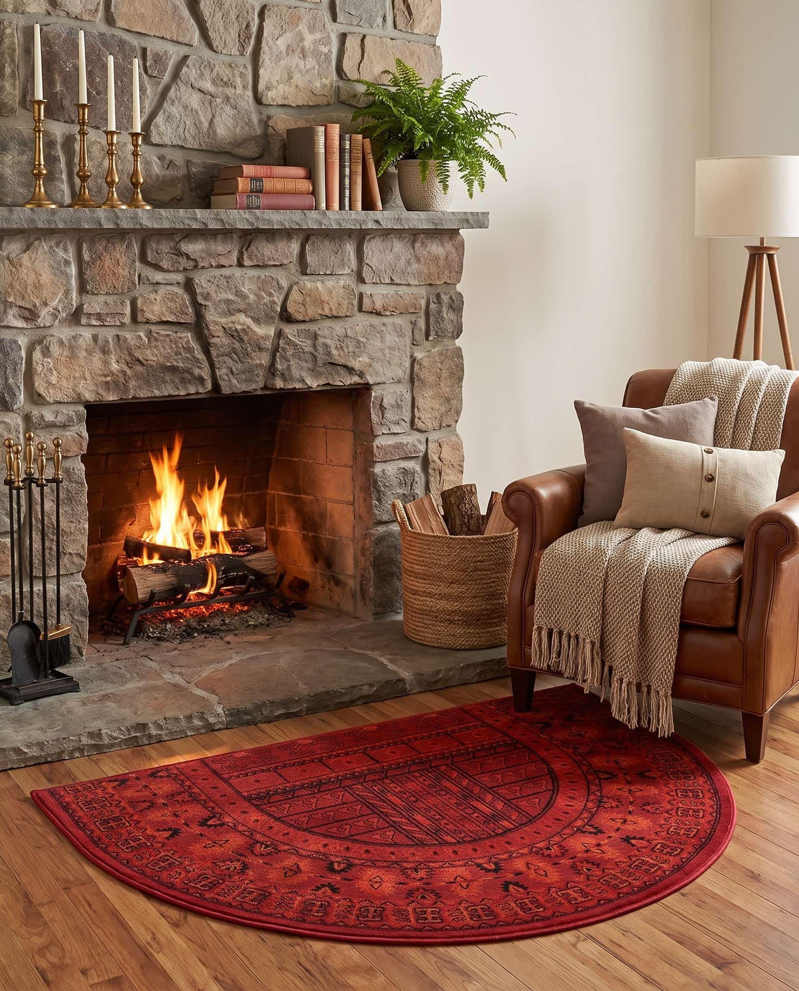 2' 7 x 4' Bokhara Hearth Rug