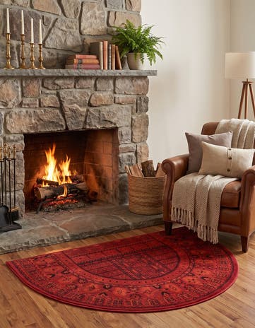 2' 7 x 4' Bokhara Hearth Rug