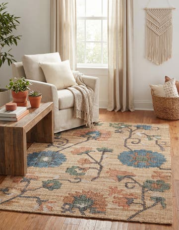 4' 1 x 6' 1 Hand Woven Kala Handwoven Jute Rug