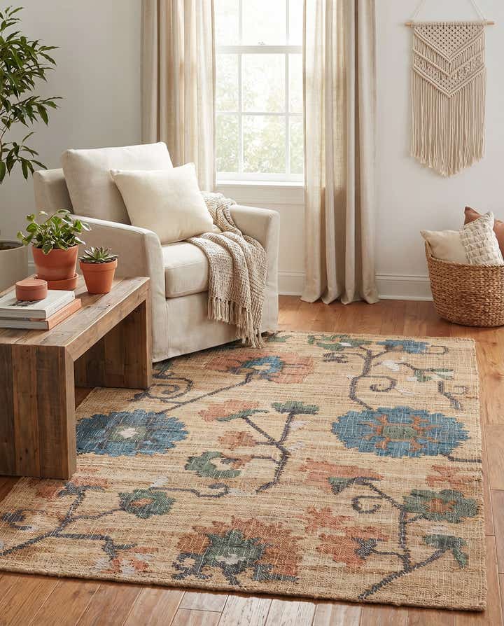 4' 1 x 6' 1 Hand Woven Kala Handwoven Jute Rug