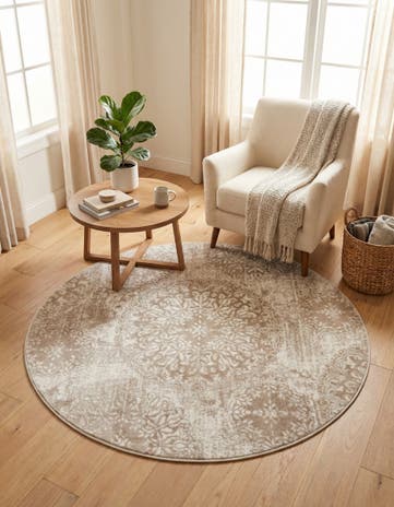 5' 3 x 5' 3 Monte Carlo Round Rug