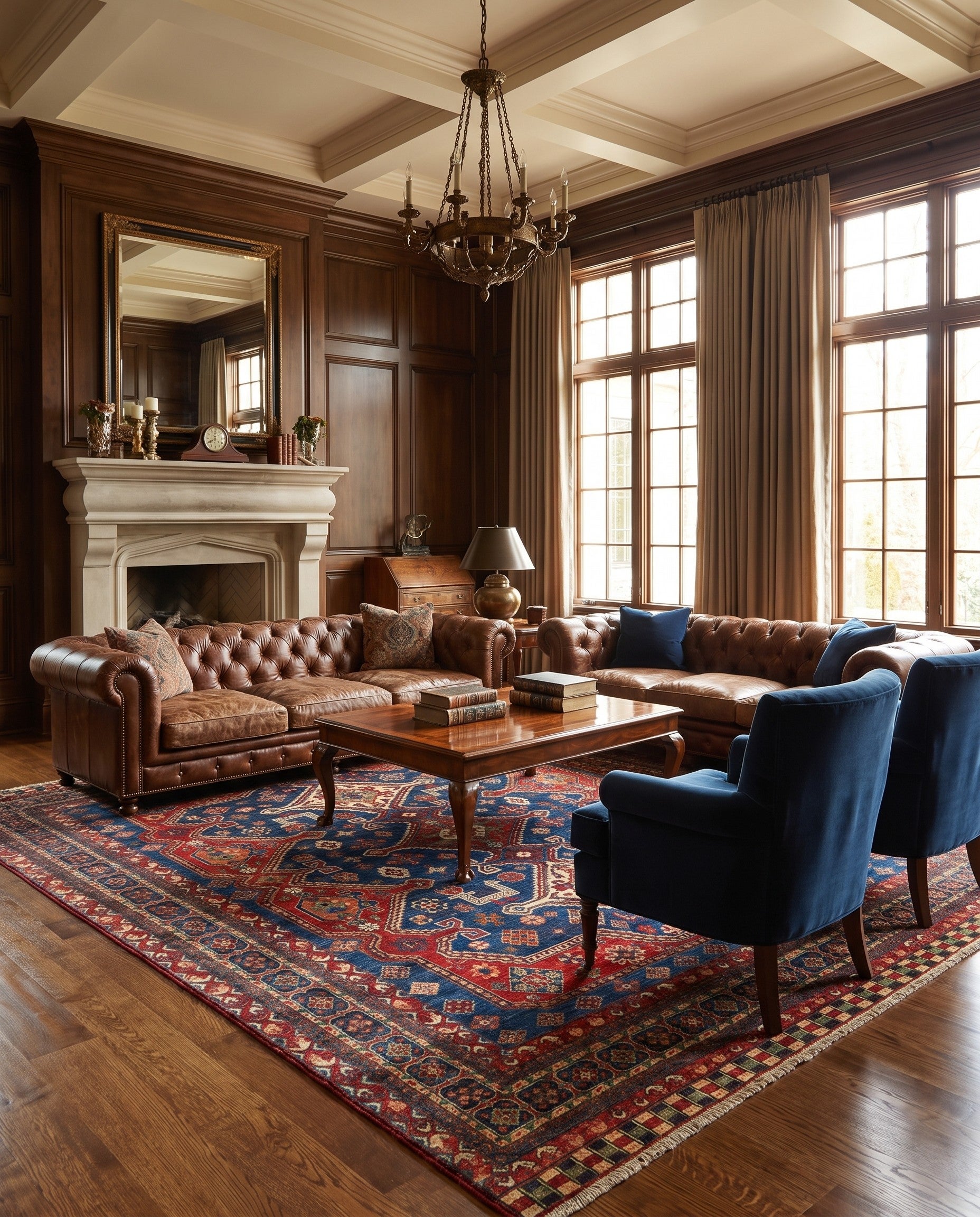 8' x 9' 9 Hand Knotted Ziegler Rug