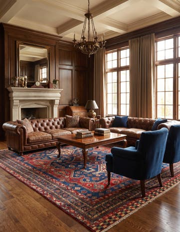 8' x 9' 9 Hand Knotted Ziegler Rug