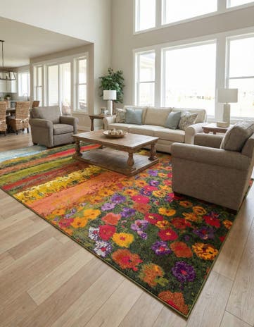 10' 6 x 16' 5 Washable Hyacinth Rug