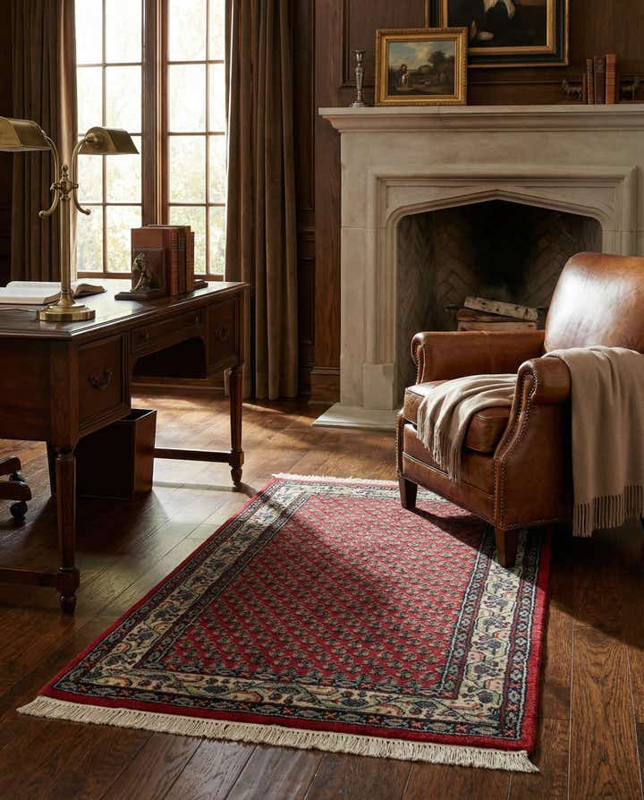 2' 5 x 4' 7 Hand Knotted Mir Wool Rug