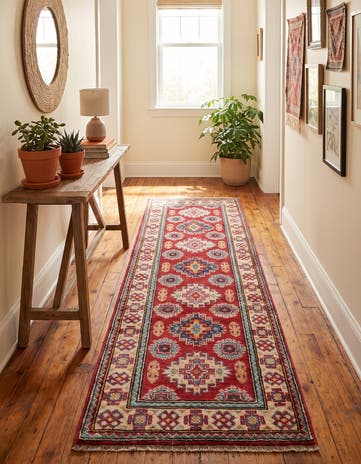 2' 1 x 6' 1 Hand Knotted Kazak Runner Rug