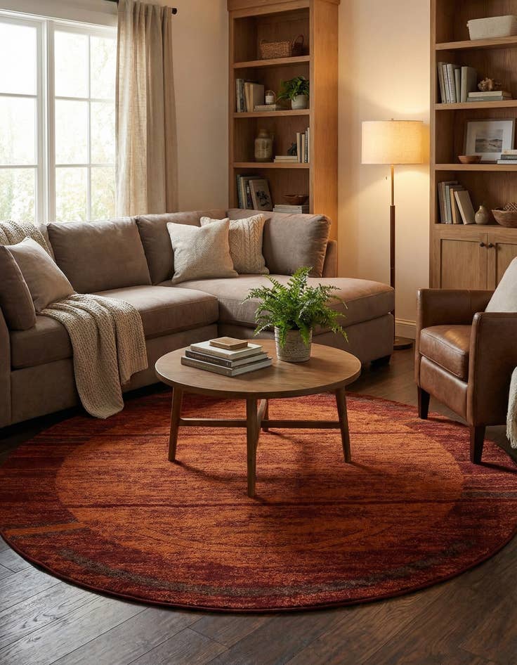 Detail image of 7' 10 x 7' 10 Equinox Round Rug