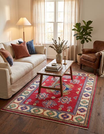 3' 4 x 5' 1 Hand Knotted Kazak Rug