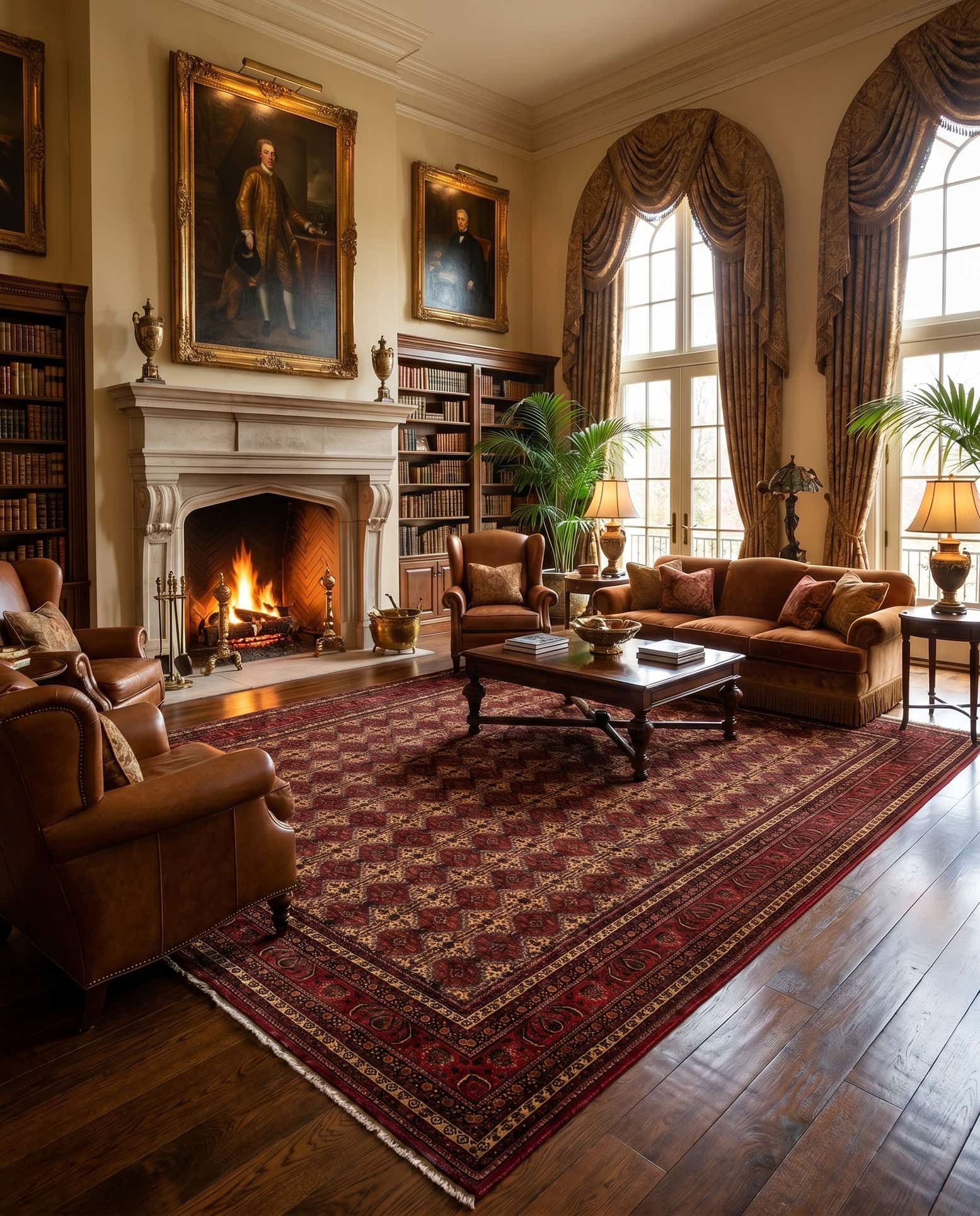 13' 4 x 20' 5 Hand Knotted Afghan Ersari Wool Rug