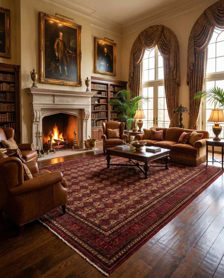 13' 4 x 20' 5 Hand Knotted Afghan Ersari Wool Rug