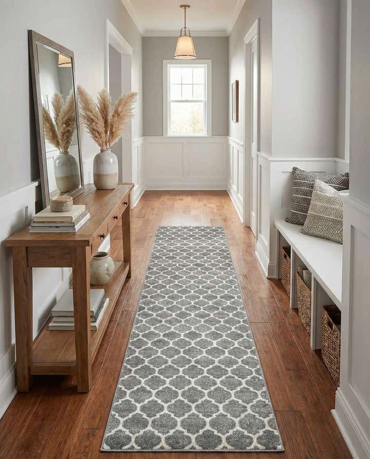 2' 7 x 13' Lattice Runner Rug