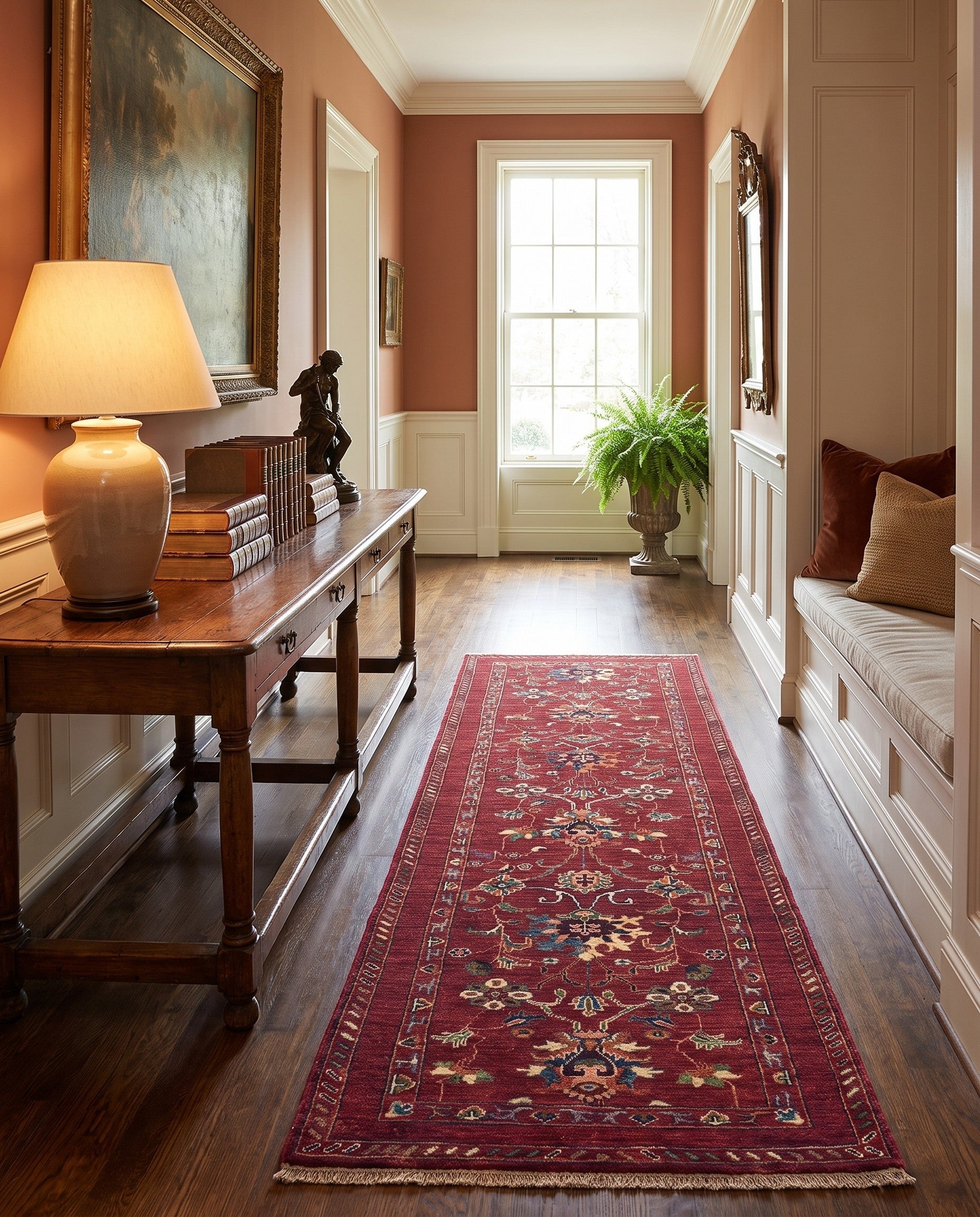 2' 11 x 8' 6 Hand Knotted Ariana Ziegler Runner Rug