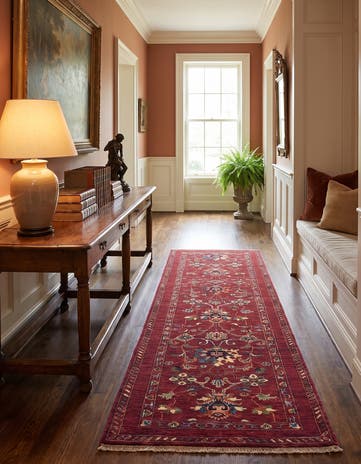 2' 11 x 8' 6 Hand Knotted Ariana Ziegler Runner Rug