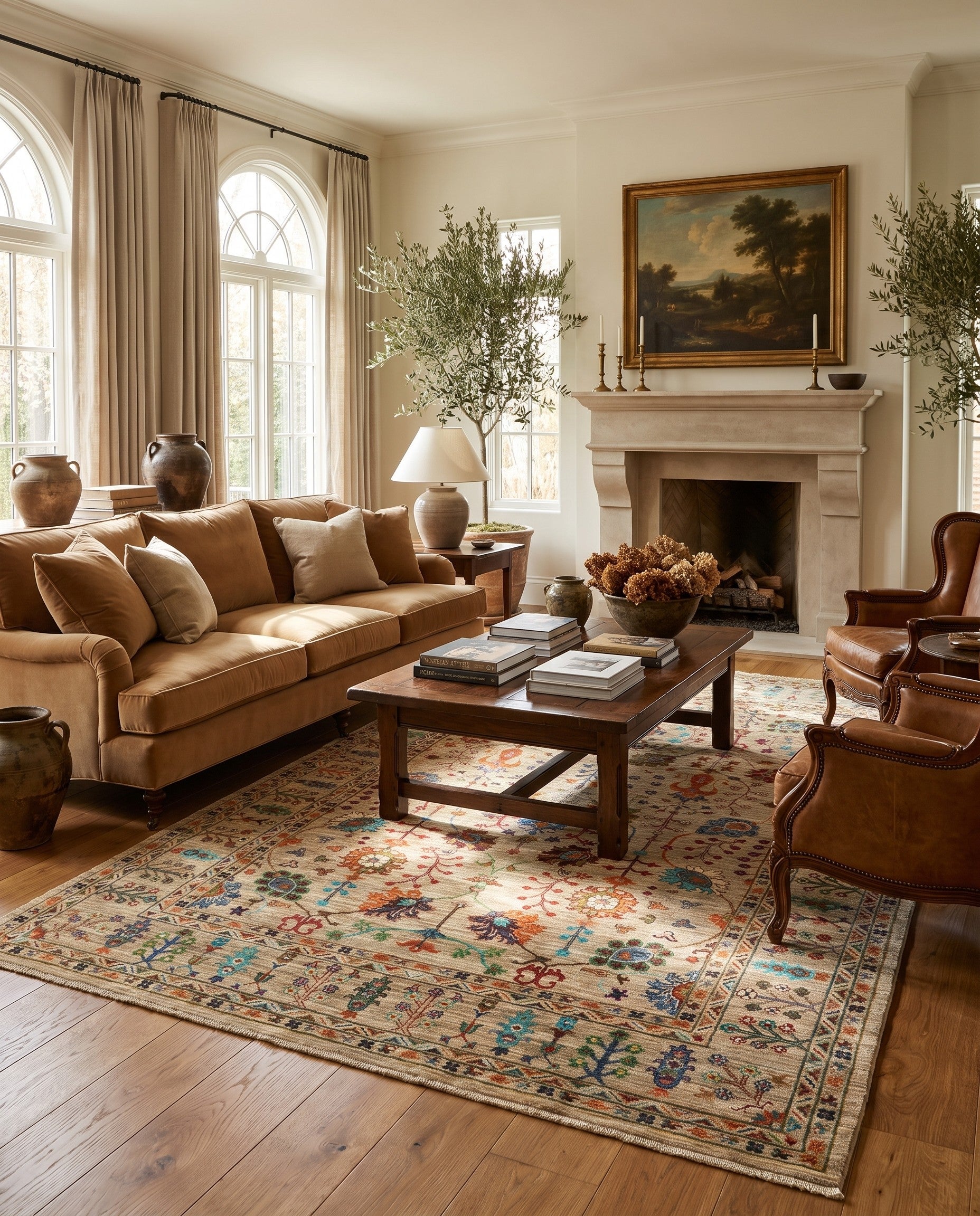 6' 11 x 10' Hand Knotted Ariana Ziegler Rug