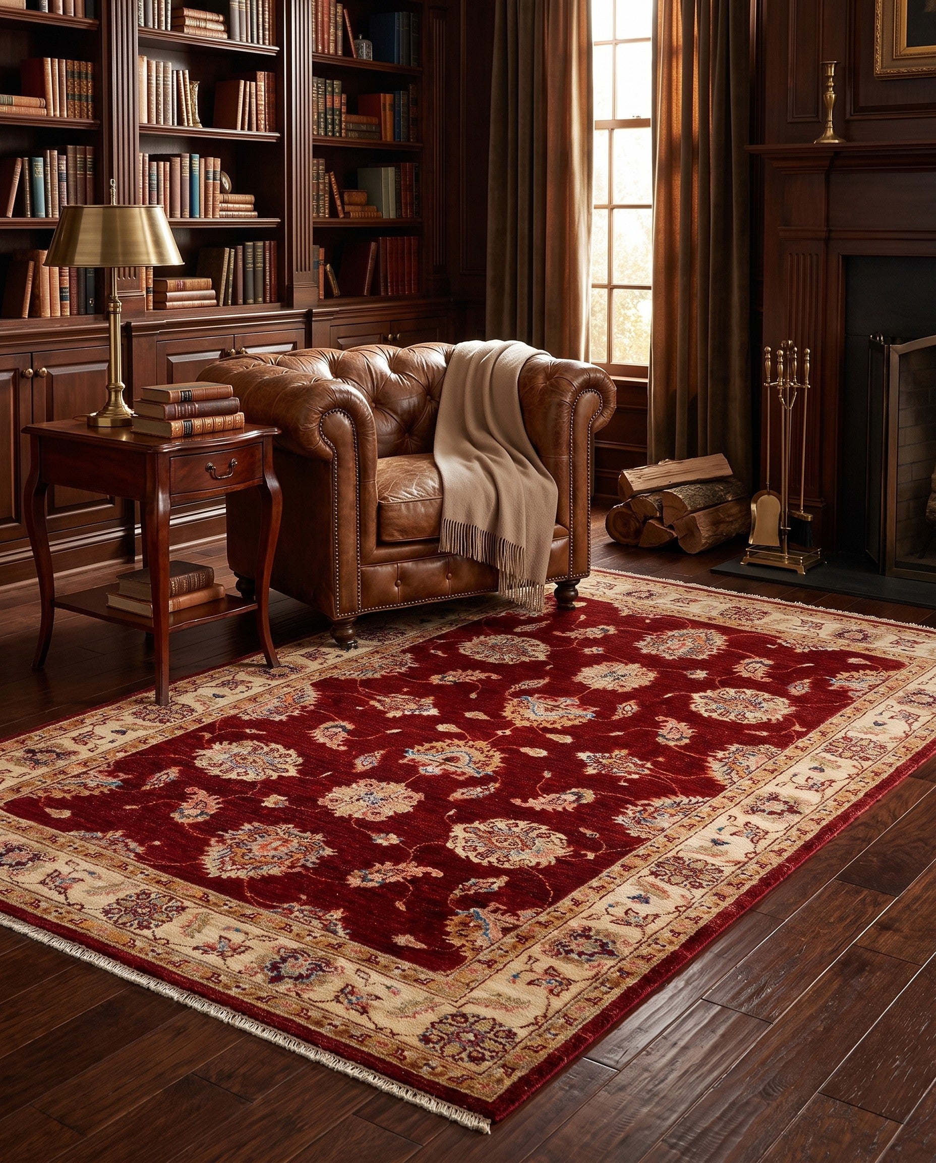 4' 1 x 6' 8 Hand Knotted Ariana Ziegler Rug