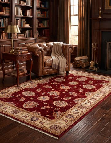 4' 1 x 6' 8 Hand Knotted Ariana Ziegler Rug