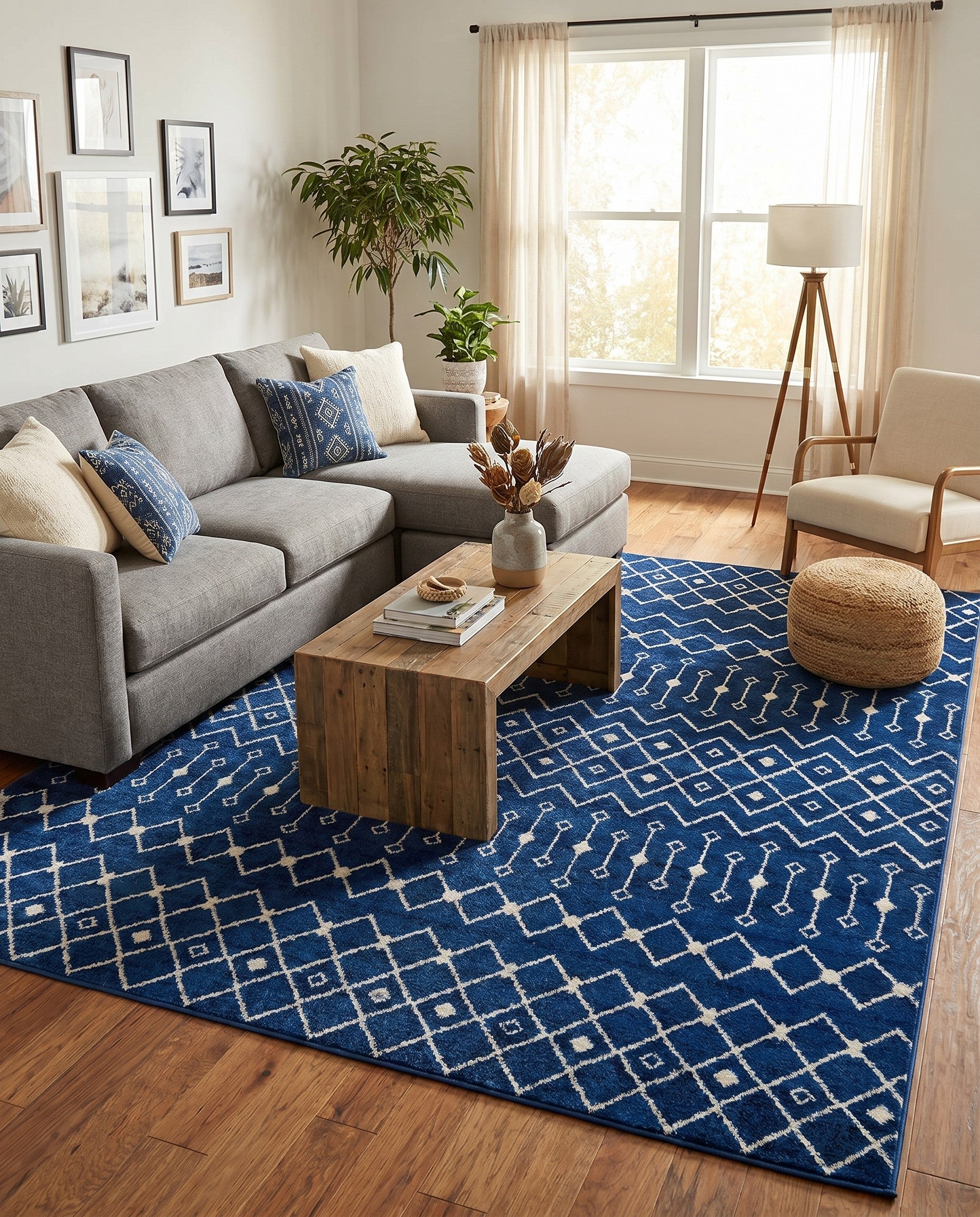 10' x 10' Moroccan Trellis Square Rug