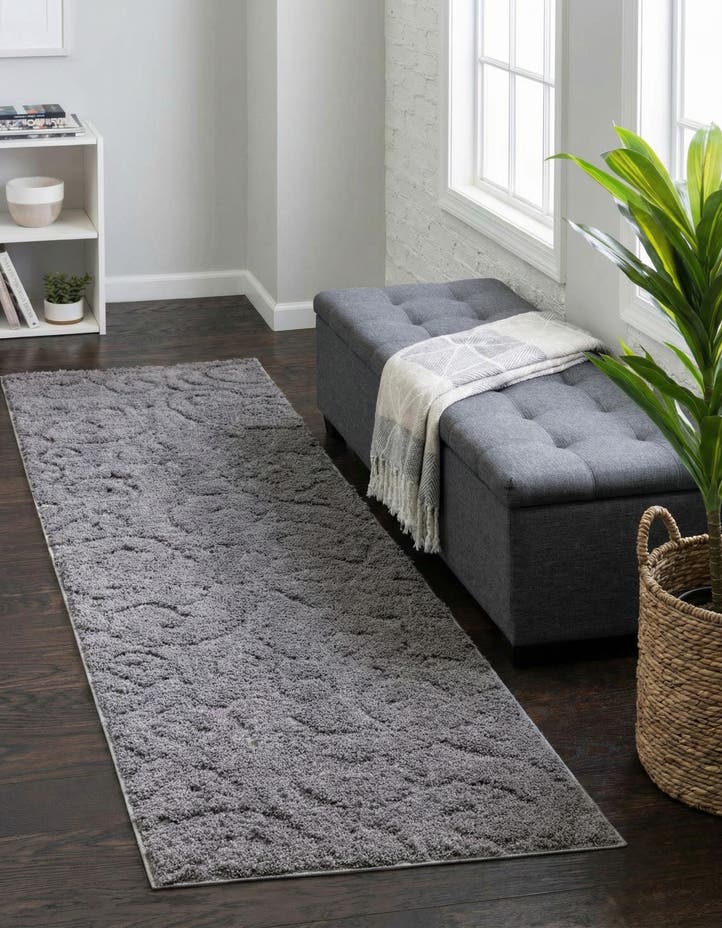 2' x 6' 7 Botanical Shag Runner Rug