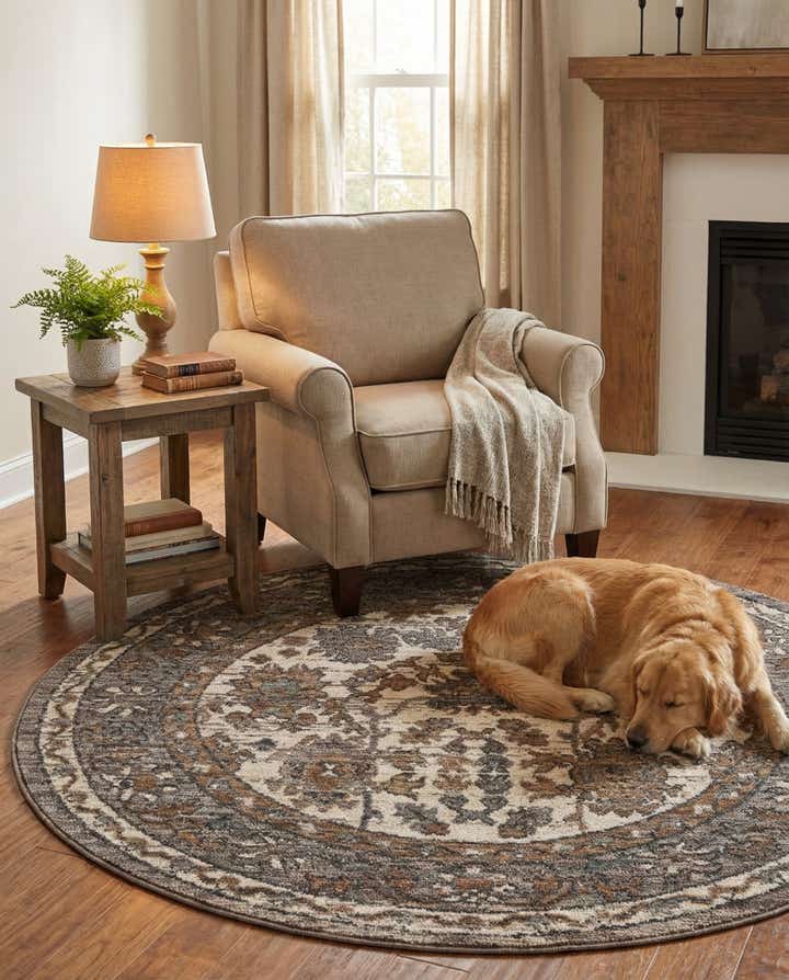 5' x 5' Grand Tradition Round Rug