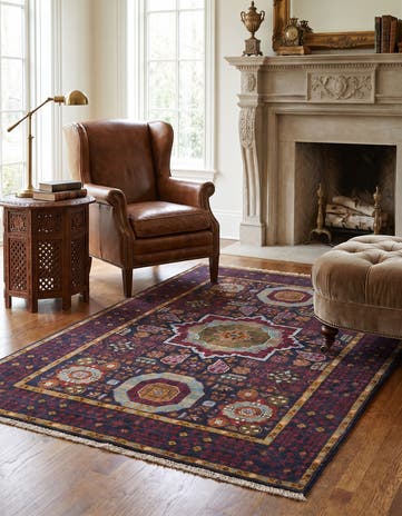 3' 5 x 4' 10 Hand Knotted Mamluk Ziegler Rug