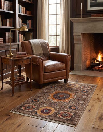 2' x 3' 2 Hand Knotted Mamluk Ziegler Rug