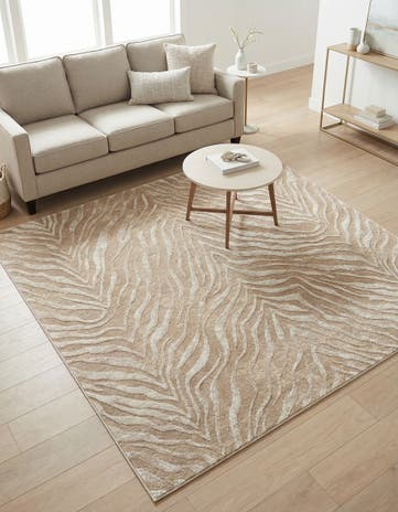 Ivory Beige Finsbury Square Rug