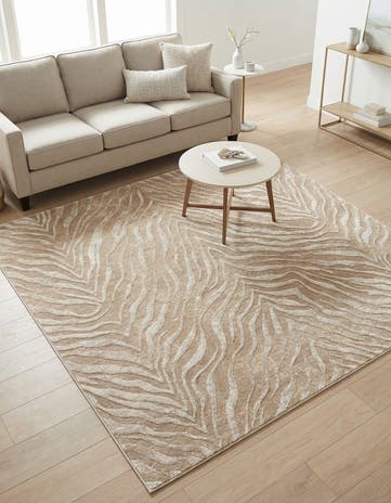Ivory Beige Finsbury Square Rug