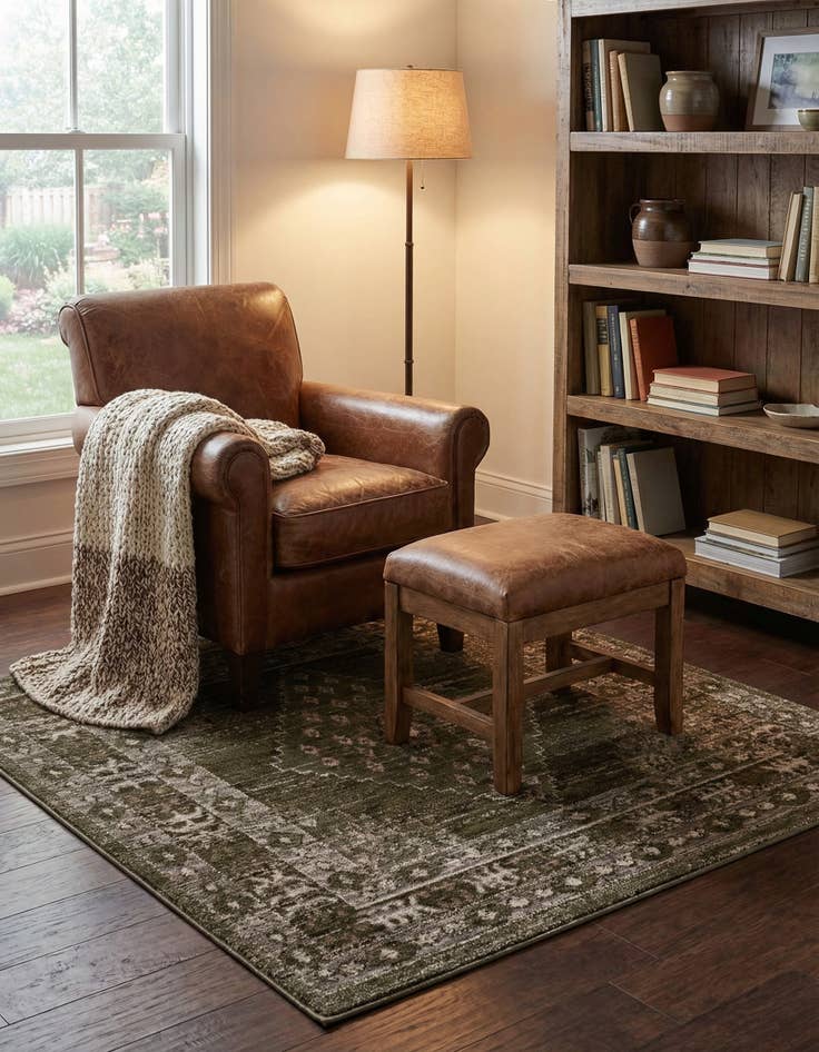 Detail image of 5' x 5' Grand Tradition Rug